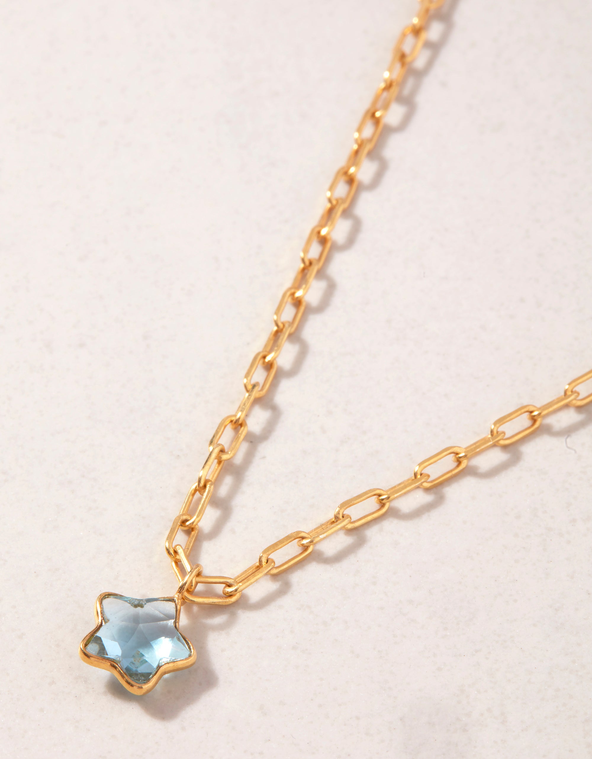 Topaz Star Necklace Pink City Prints - Main Image