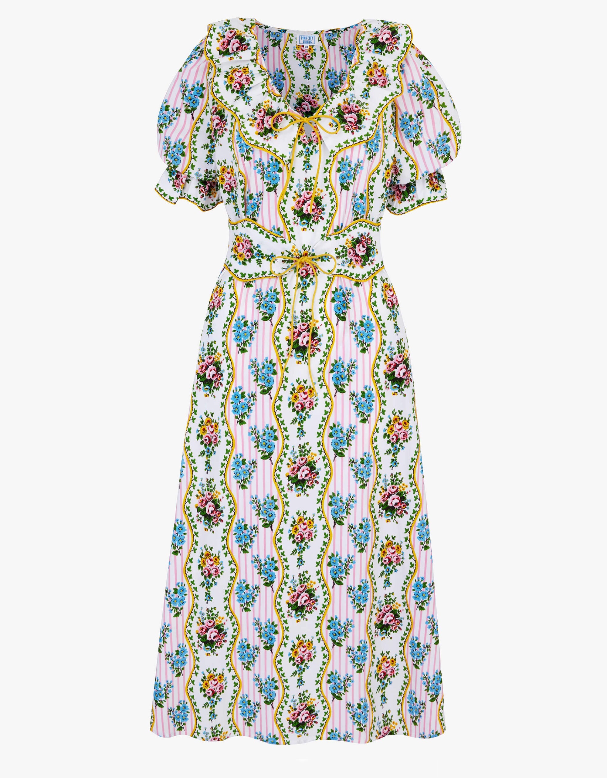 Pink City Prints Vintage Bouquet Ava Dress