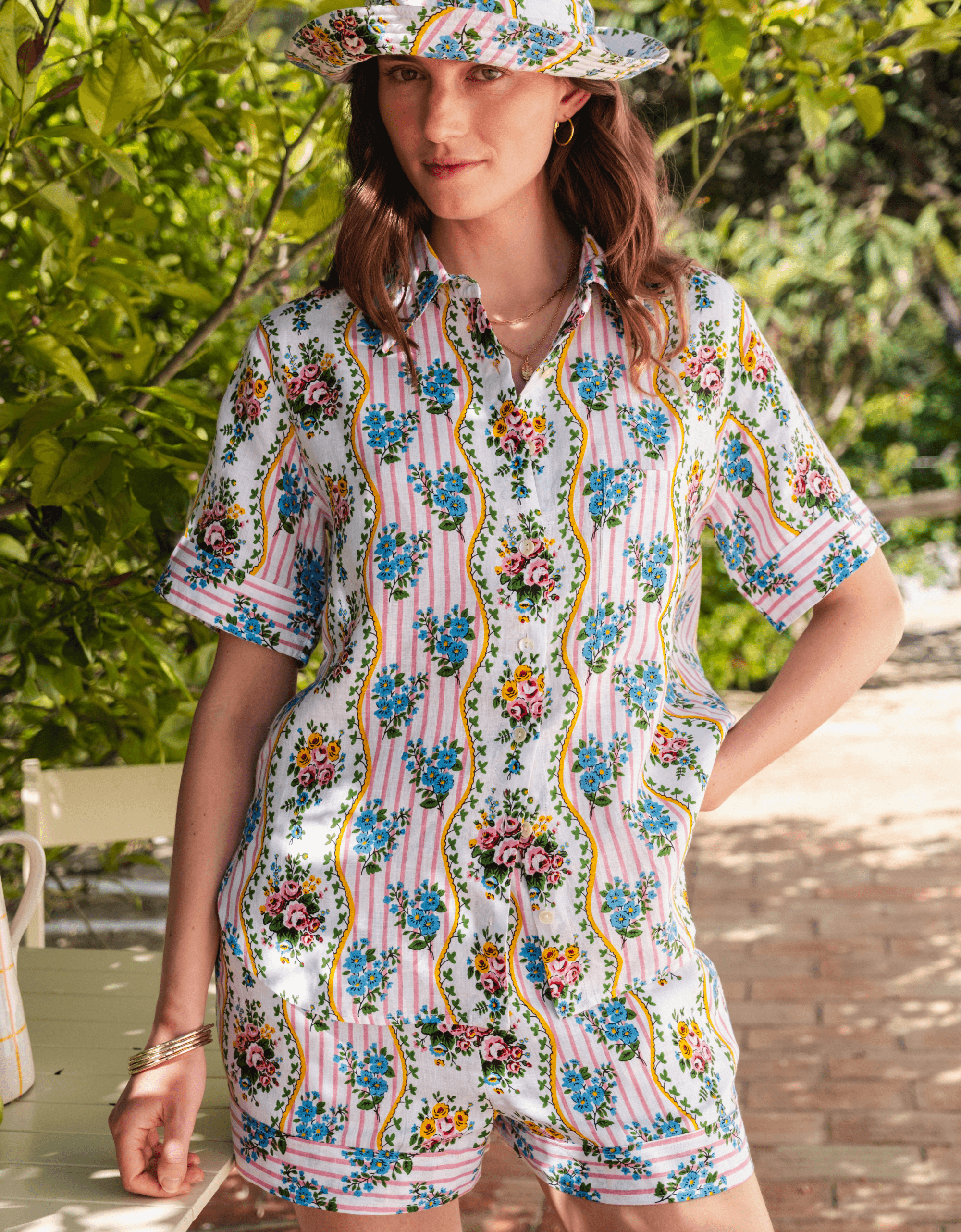 Pink City Prints Vintage Bouquet Cally Set