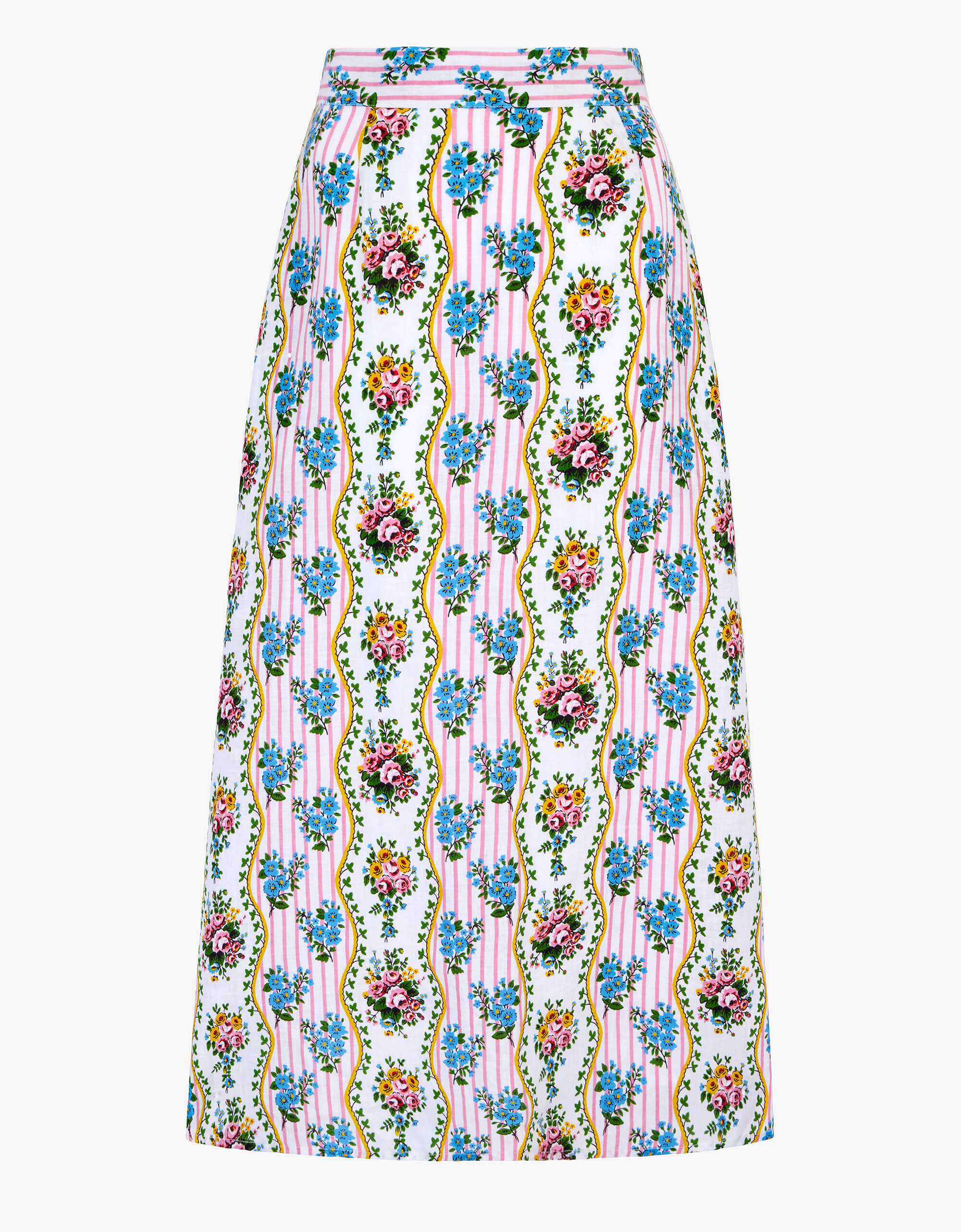 Pink City Prints Vintage Bouquet Sicily Skirt