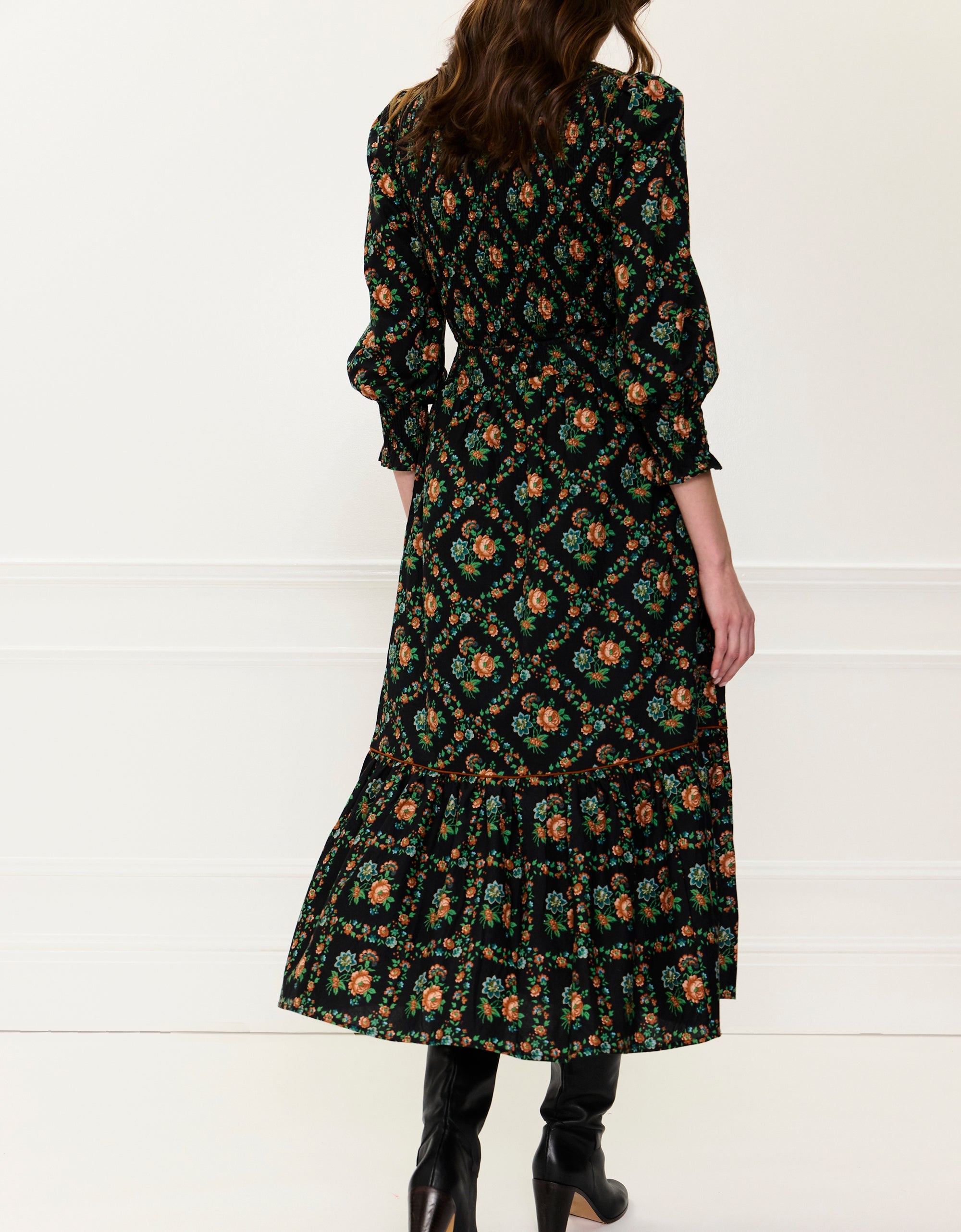 Pink City Prints Vintage Trellis Mabel Skirt