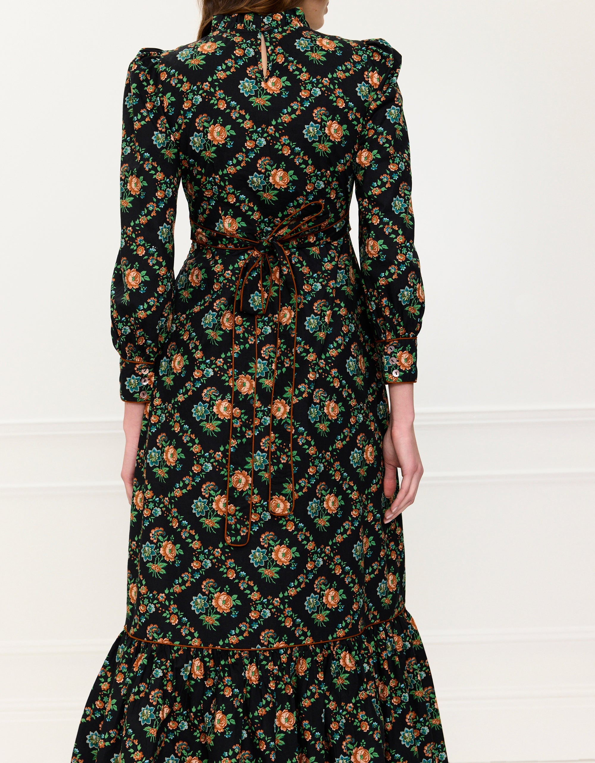 Pink City Prints Vintage Trellis Petworth Dress