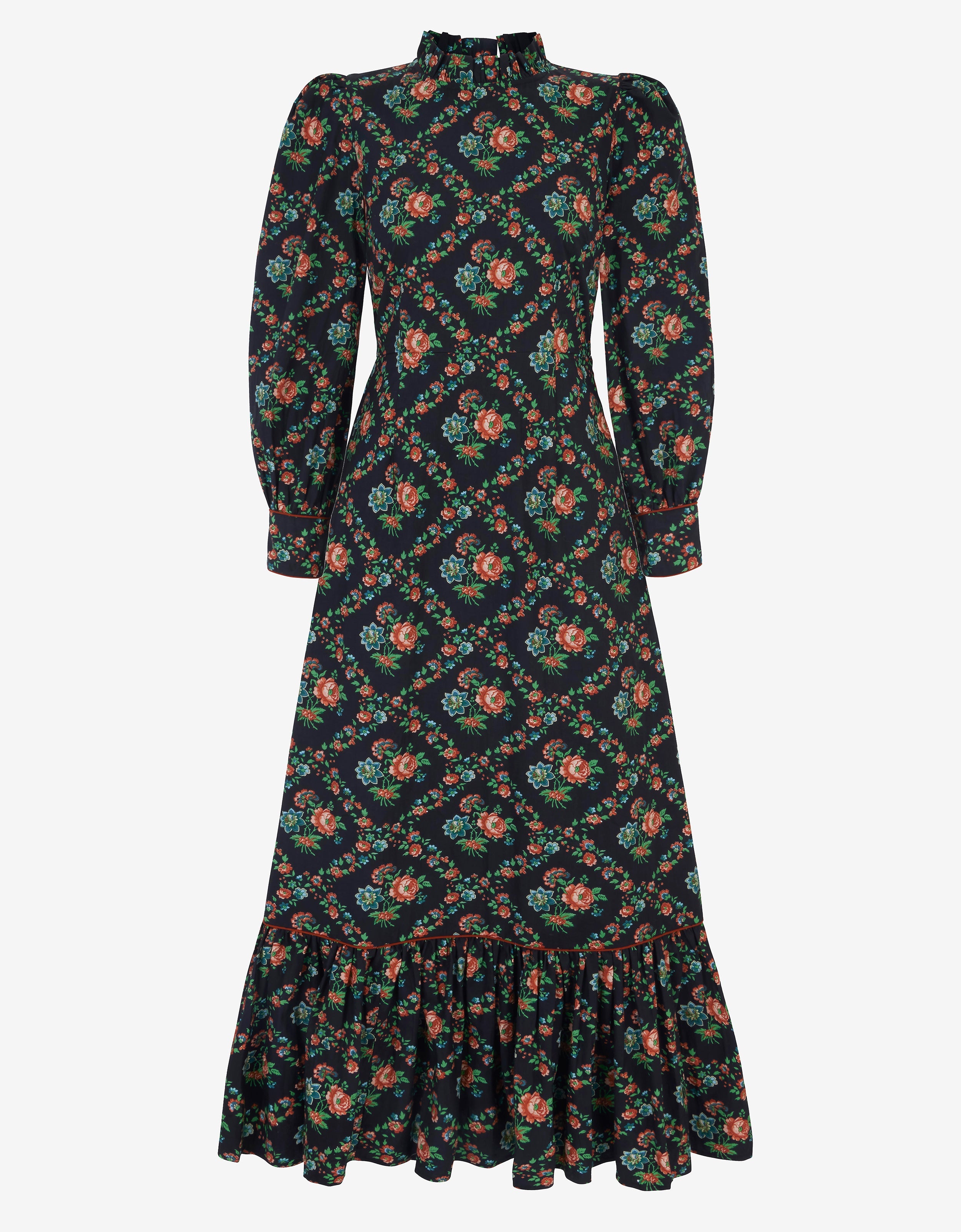 Pink City Prints Vintage Trellis Petworth Dress