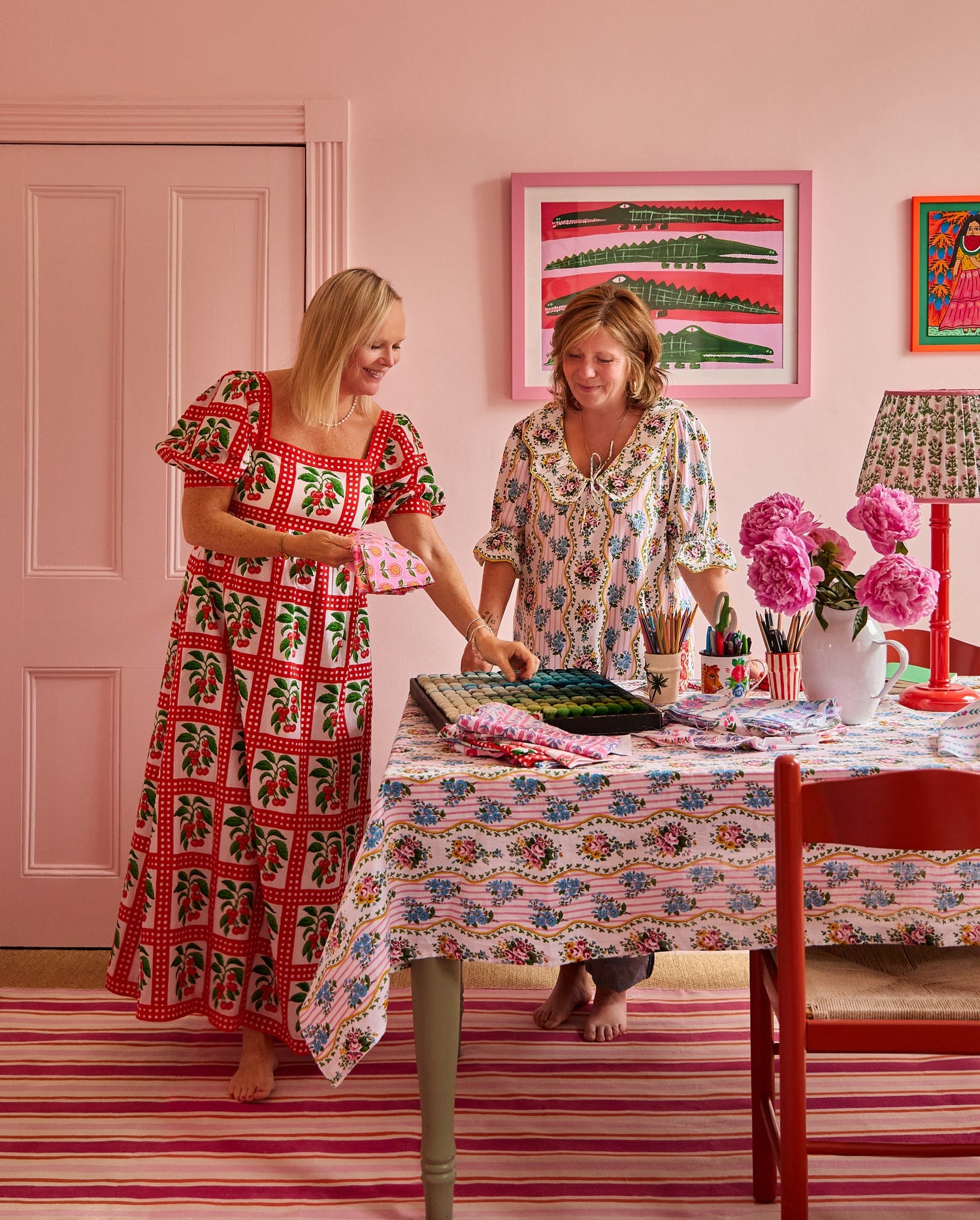 Pink City Prints x Bombay Sprout Rugs