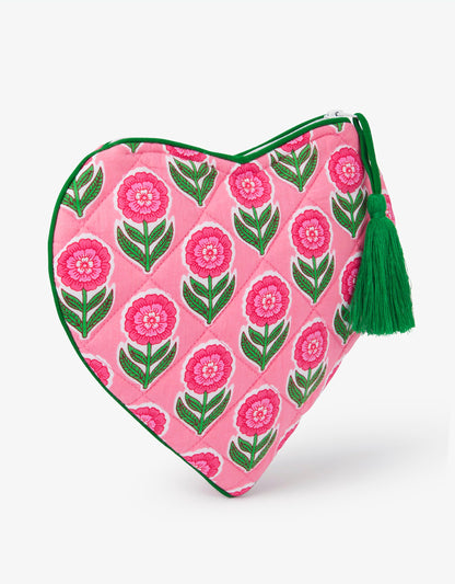 Pink City Prints 2ND DROP Marigold Blush Heart Wallet