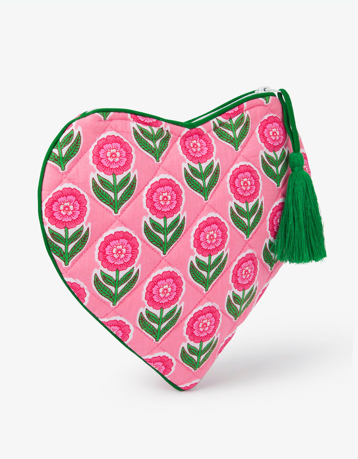 Pink City Prints 2ND DROP Marigold Blush Heart Wallet