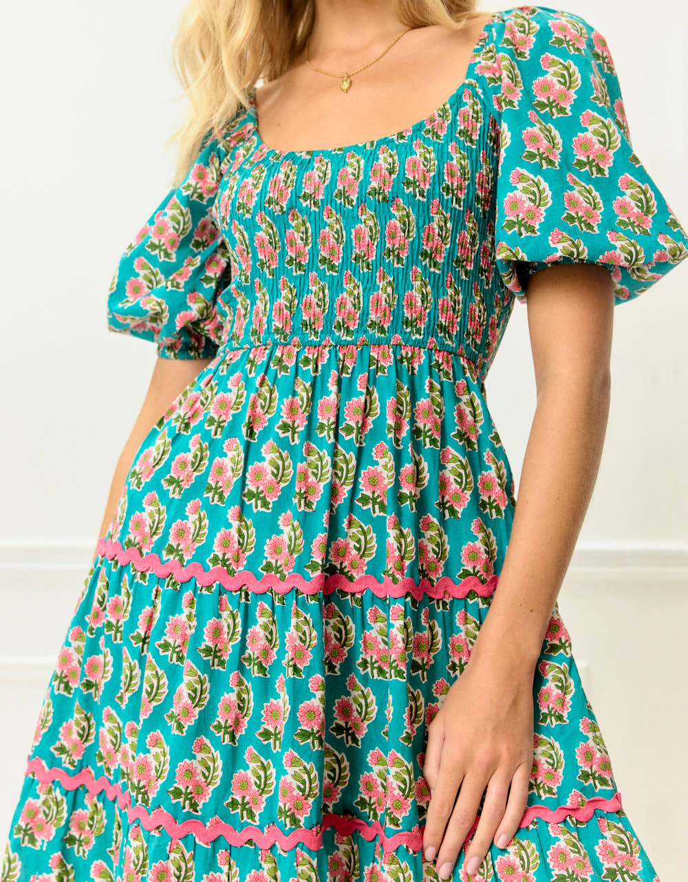 Pink City Prints Algarve Zinnia Angelina Dress