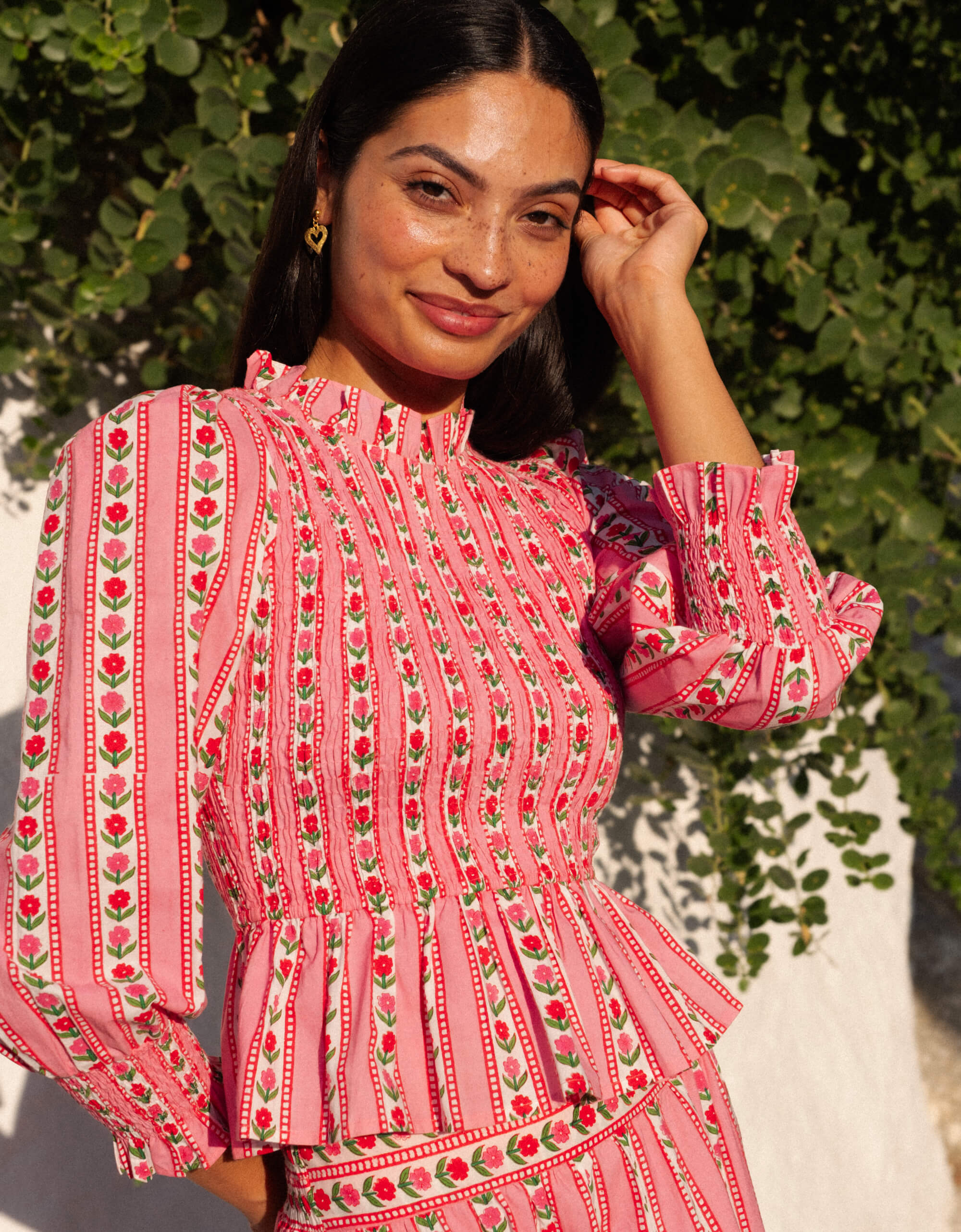 Pink City Prints Alpine Rose Isabel Top