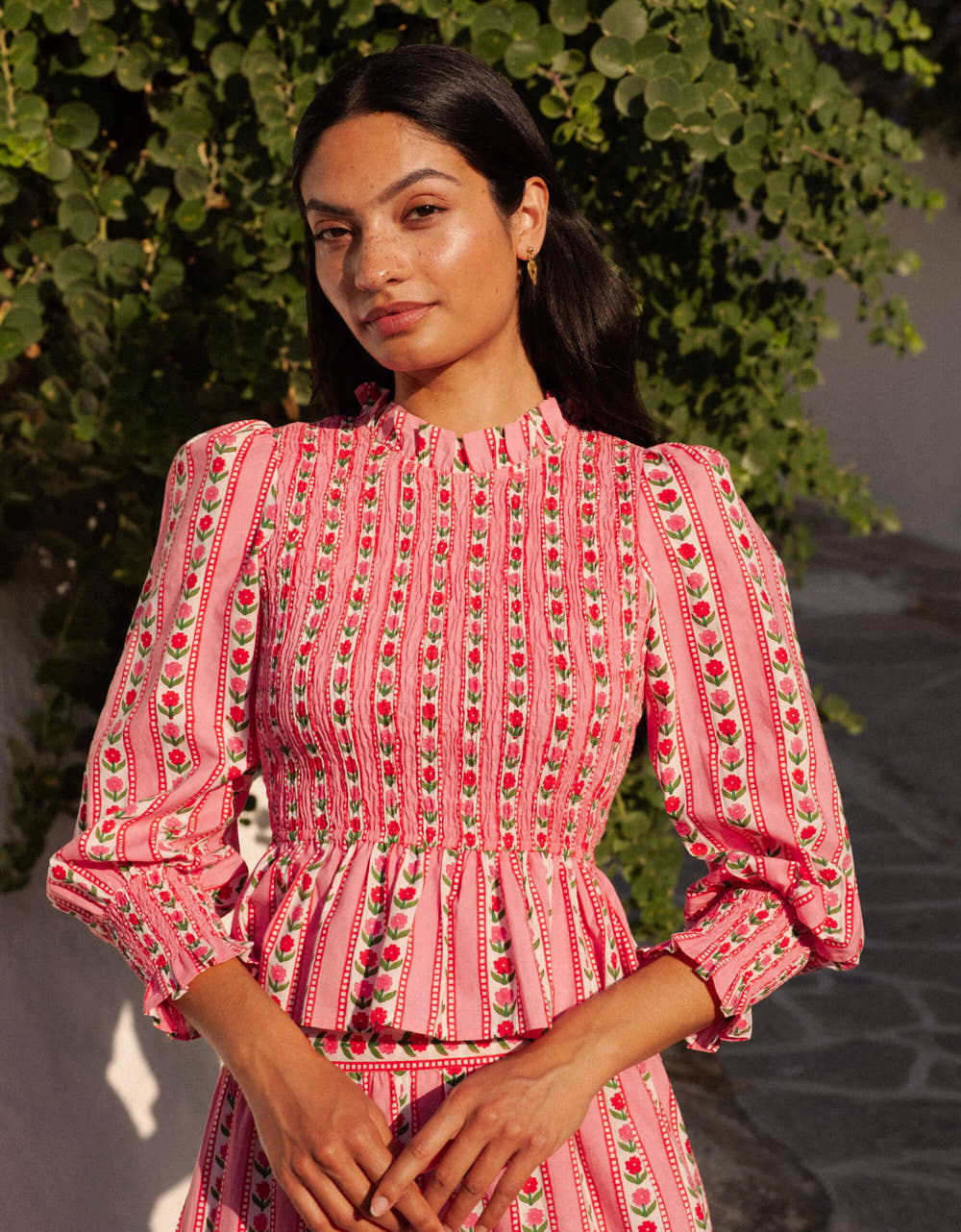 Pink City Prints Alpine Rose Isabel Top