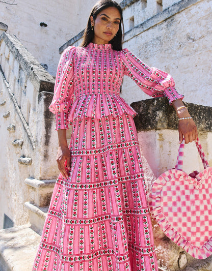 Pink City Prints Alpine Rose Rah Rah Skirt