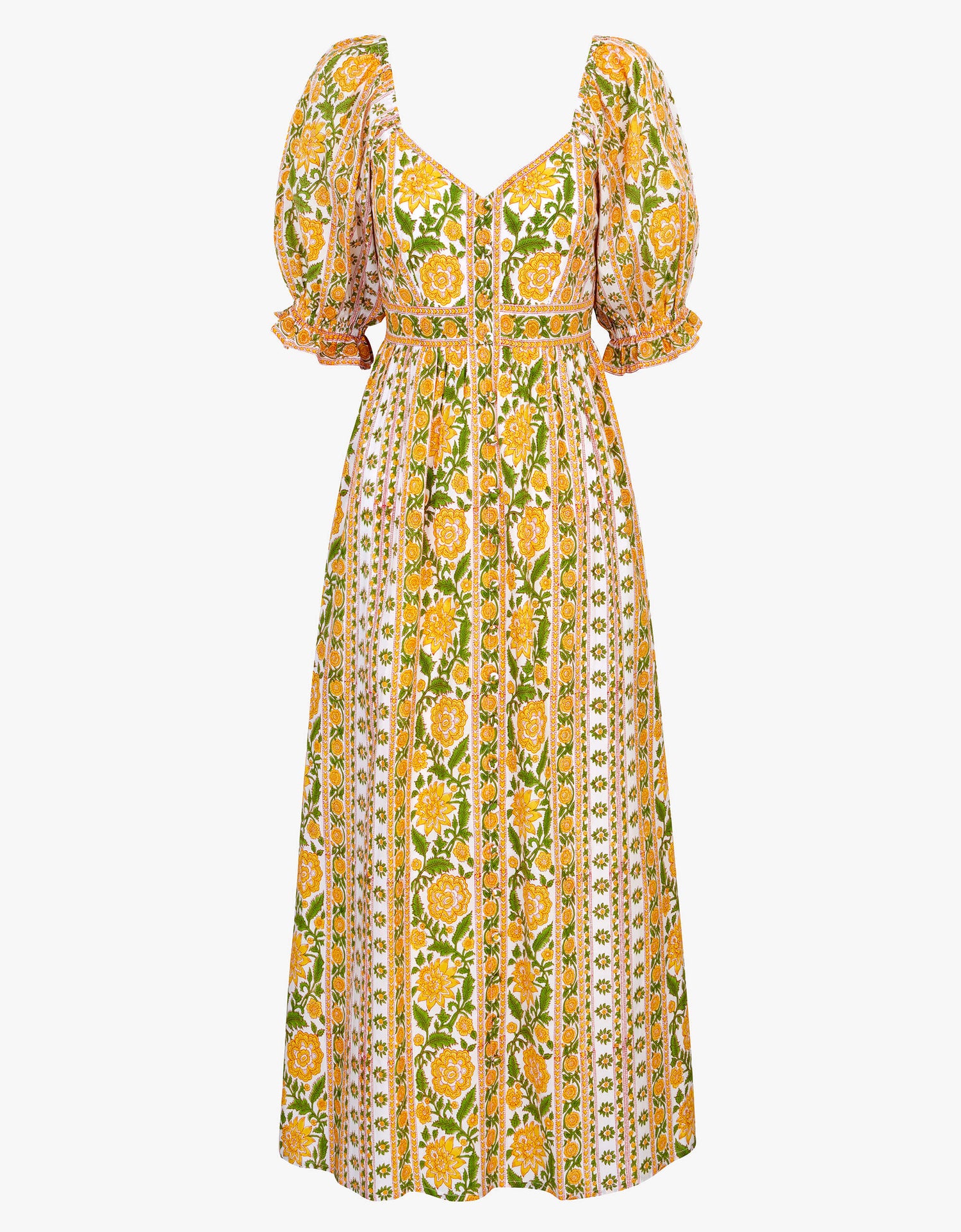 Pink City Prints Amber Border Maree Dress