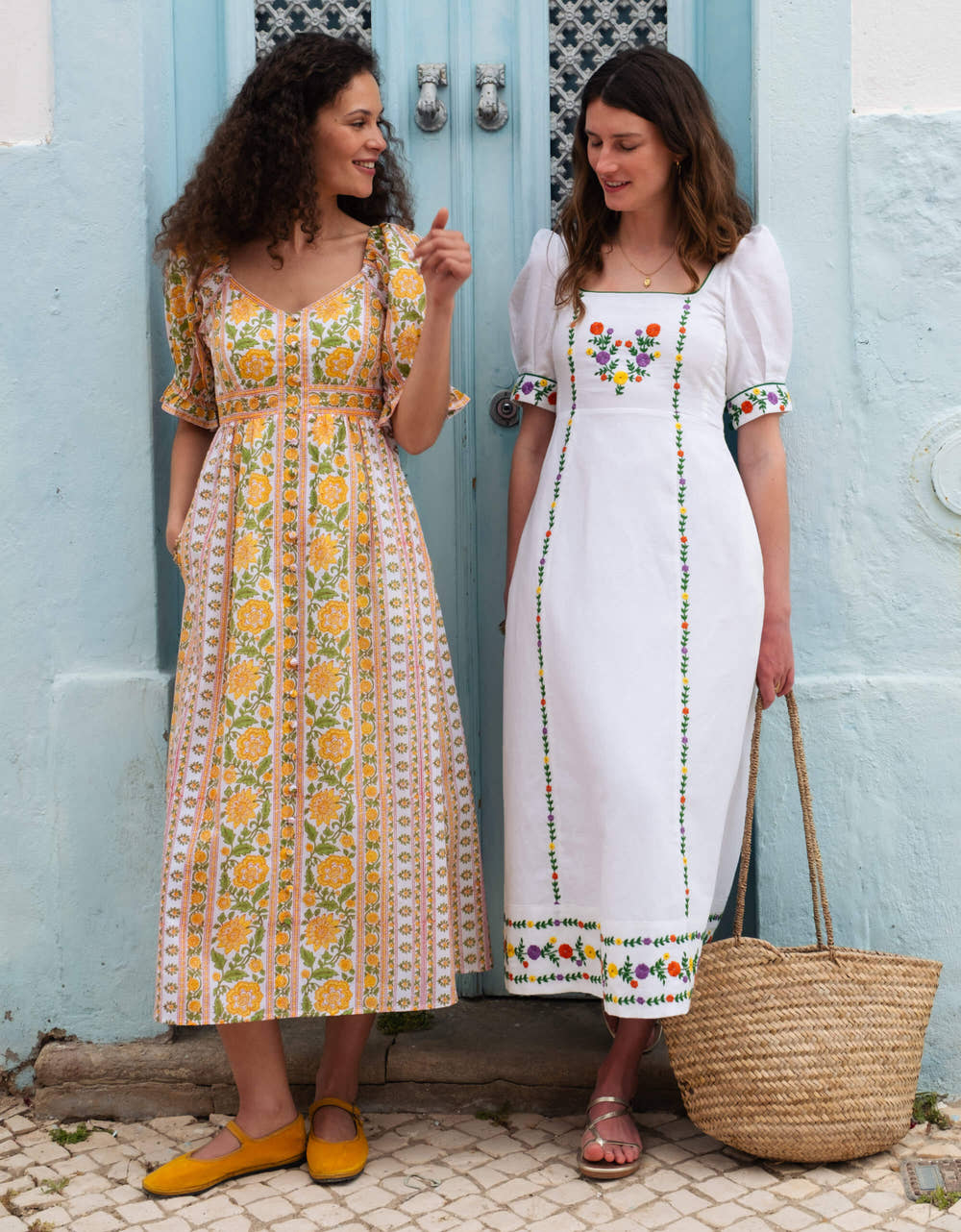 Pink City Prints Amber Border Maree Dress