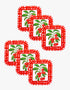 Pink City Prints APRIL DROP Cherry Picnic Coasters (Set of 6)
