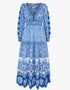 Pink City Prints Azure Patchwork Alicia Dress