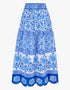 Pink City Prints Azure Patchwork Anora Skirt