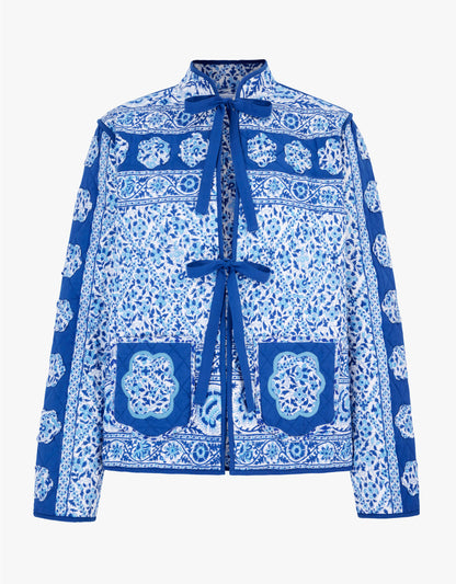 Pink City Prints Azure Patchwork Penny Jacket