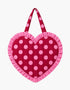 Pink City Prints Berry Polka Heart Bag