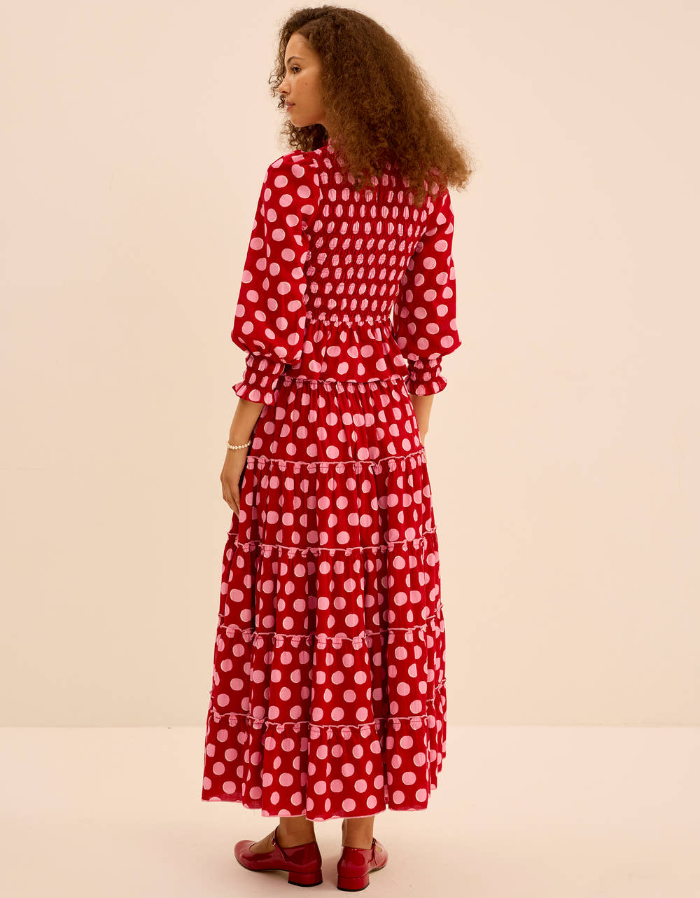 Pink City Prints Berry Polka Isabel Top