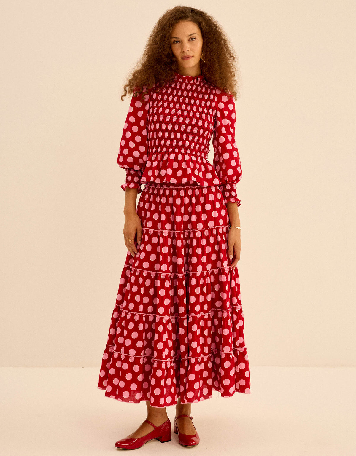 Berry Polka Rah Rah Skirt