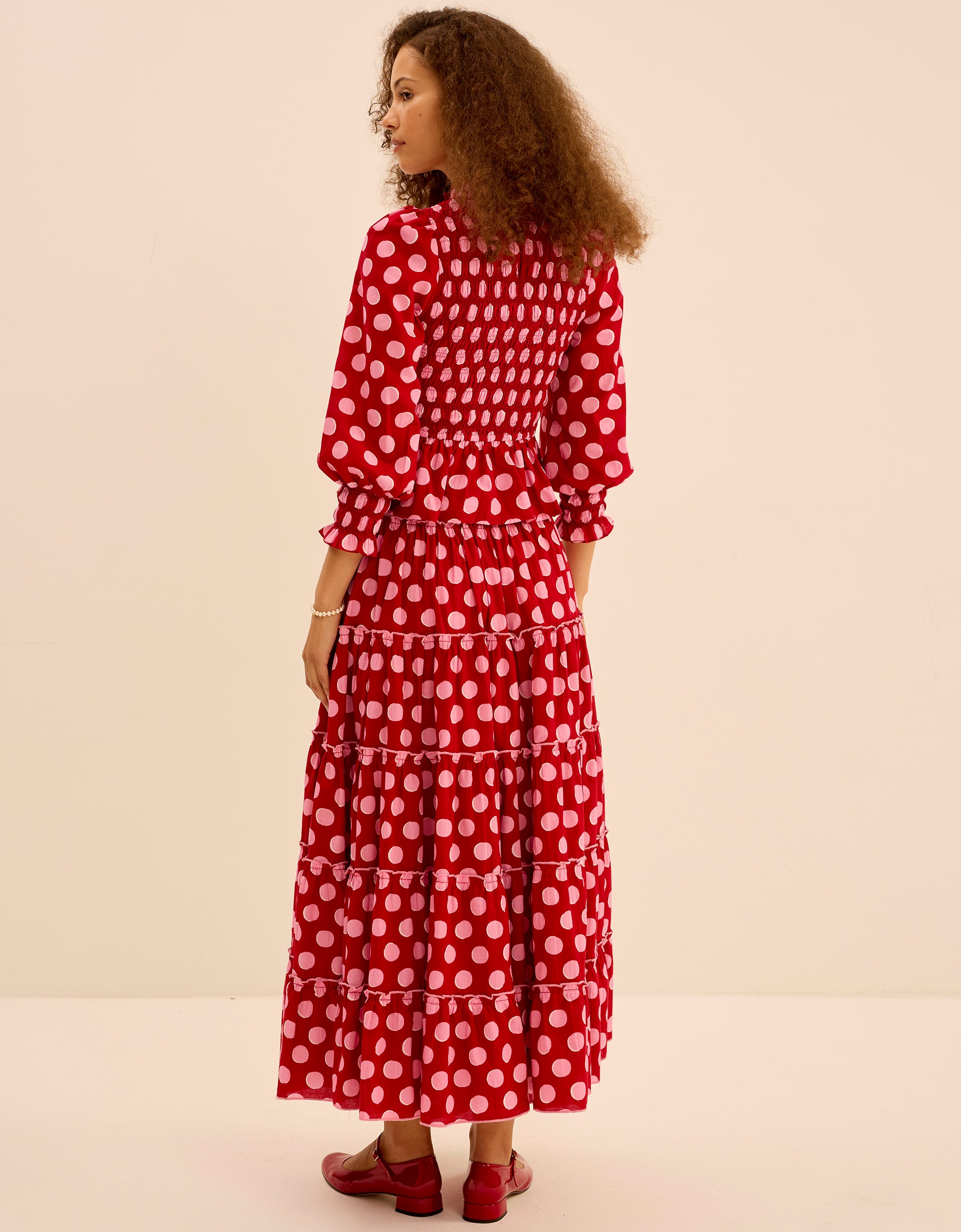 Pink City Prints Berry Polka Rah Rah Skirt