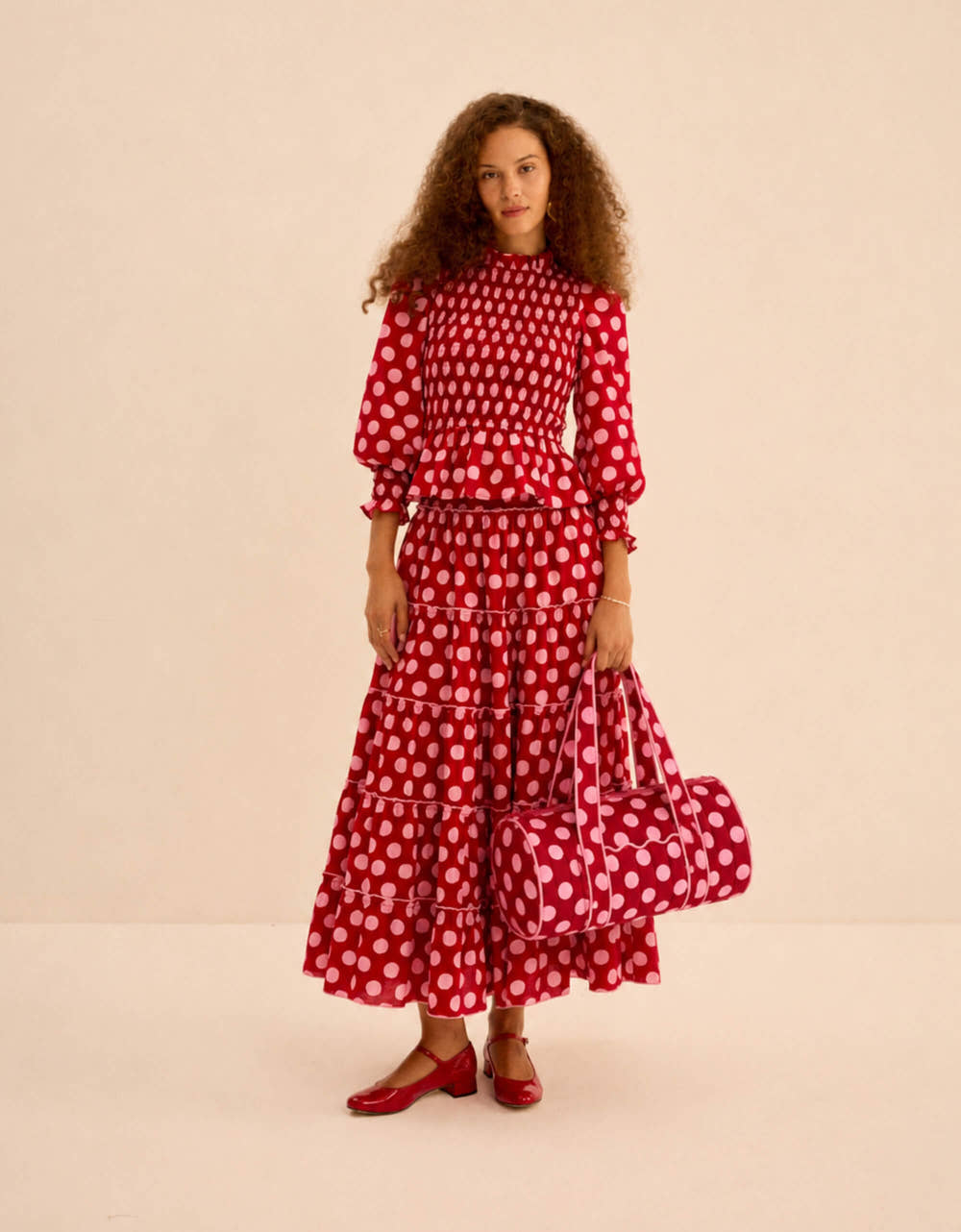 Pink City Prints Berry Polka Weekend Bag