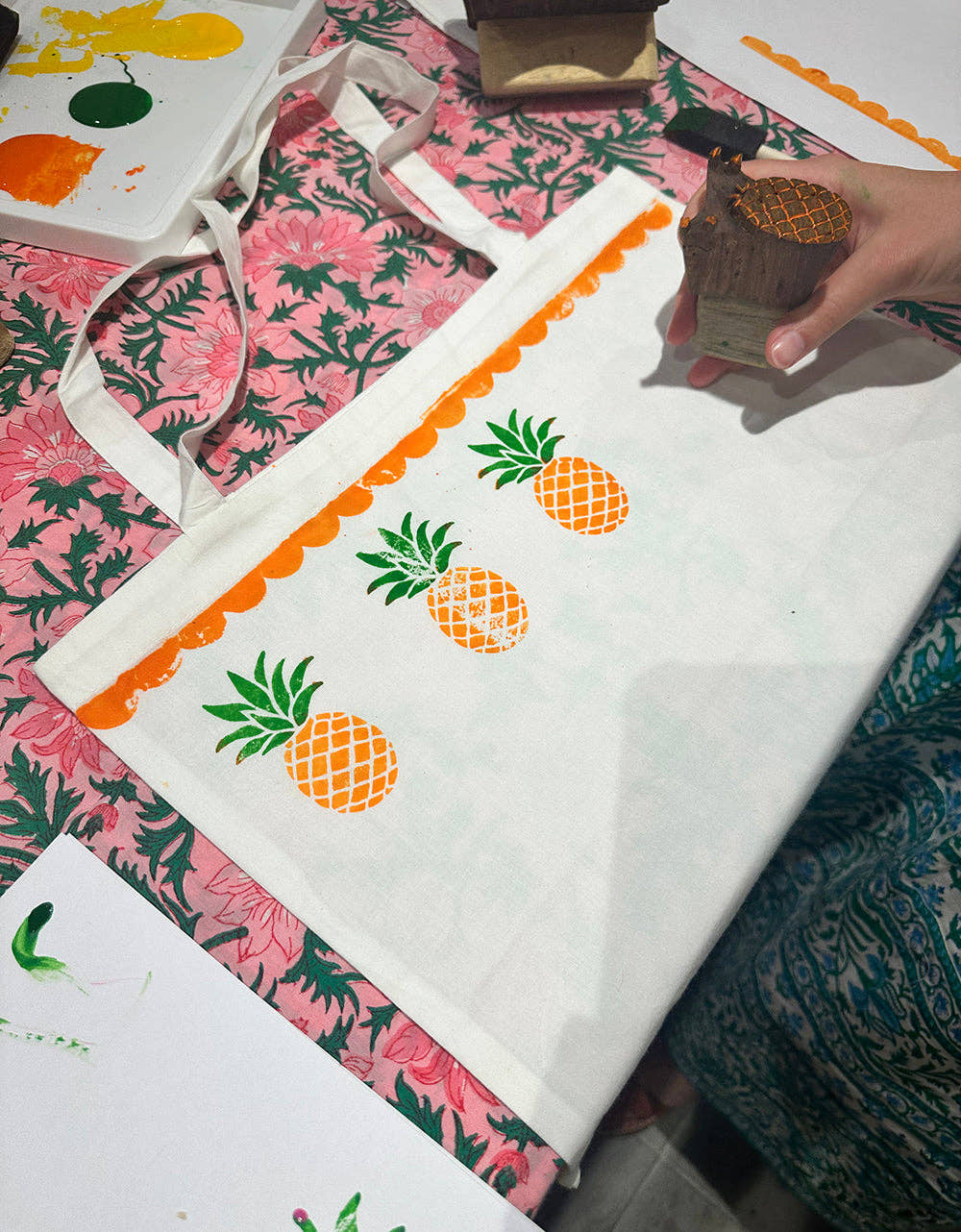 Pink City Prints Block Printing Workshop