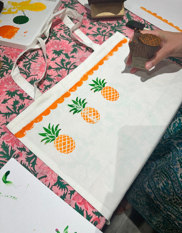 Pink City Prints Block Printing Workshop