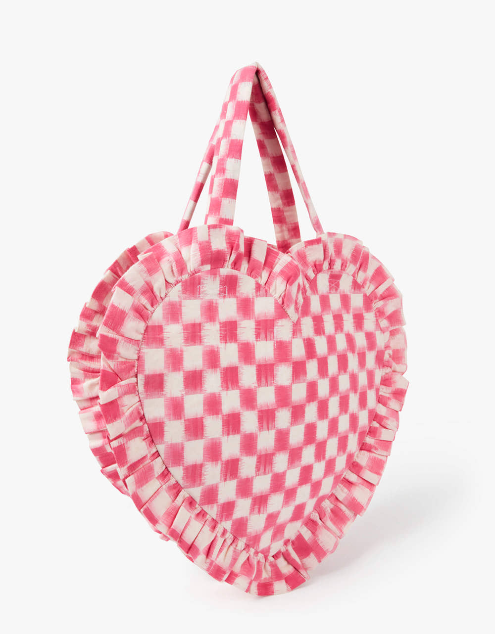 Pink City Prints Bubblegum Ikat Heart Bag