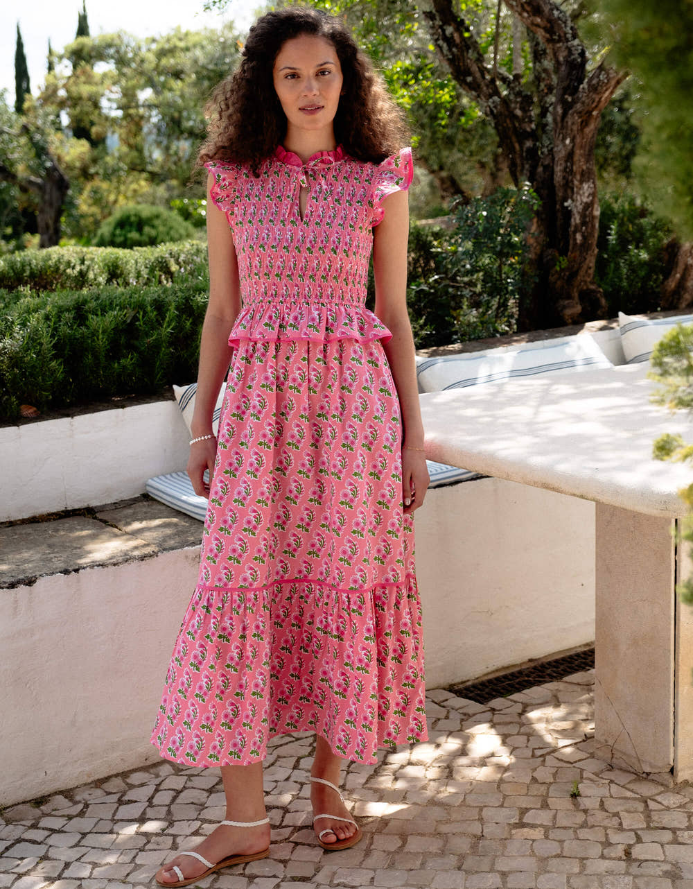 Pink City Prints Bubblegum Zinnia Harper Dress
