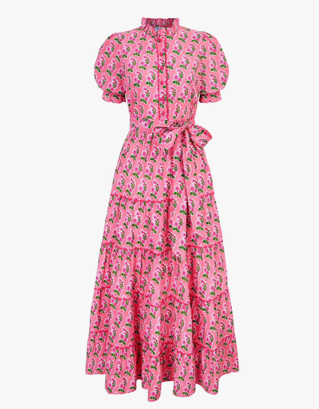 Pink City Prints Bubblegum Zinnia Matilda Dress