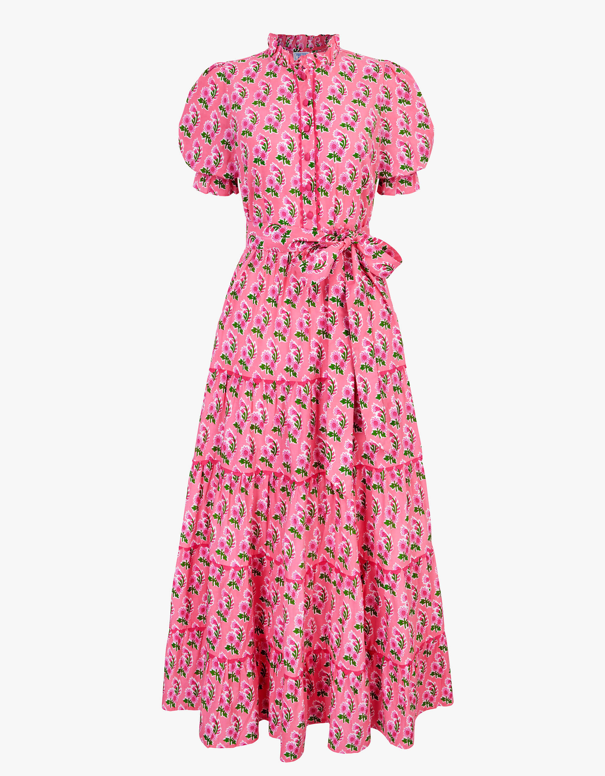Pink City Prints Bubblegum Zinnia Matilda Dress