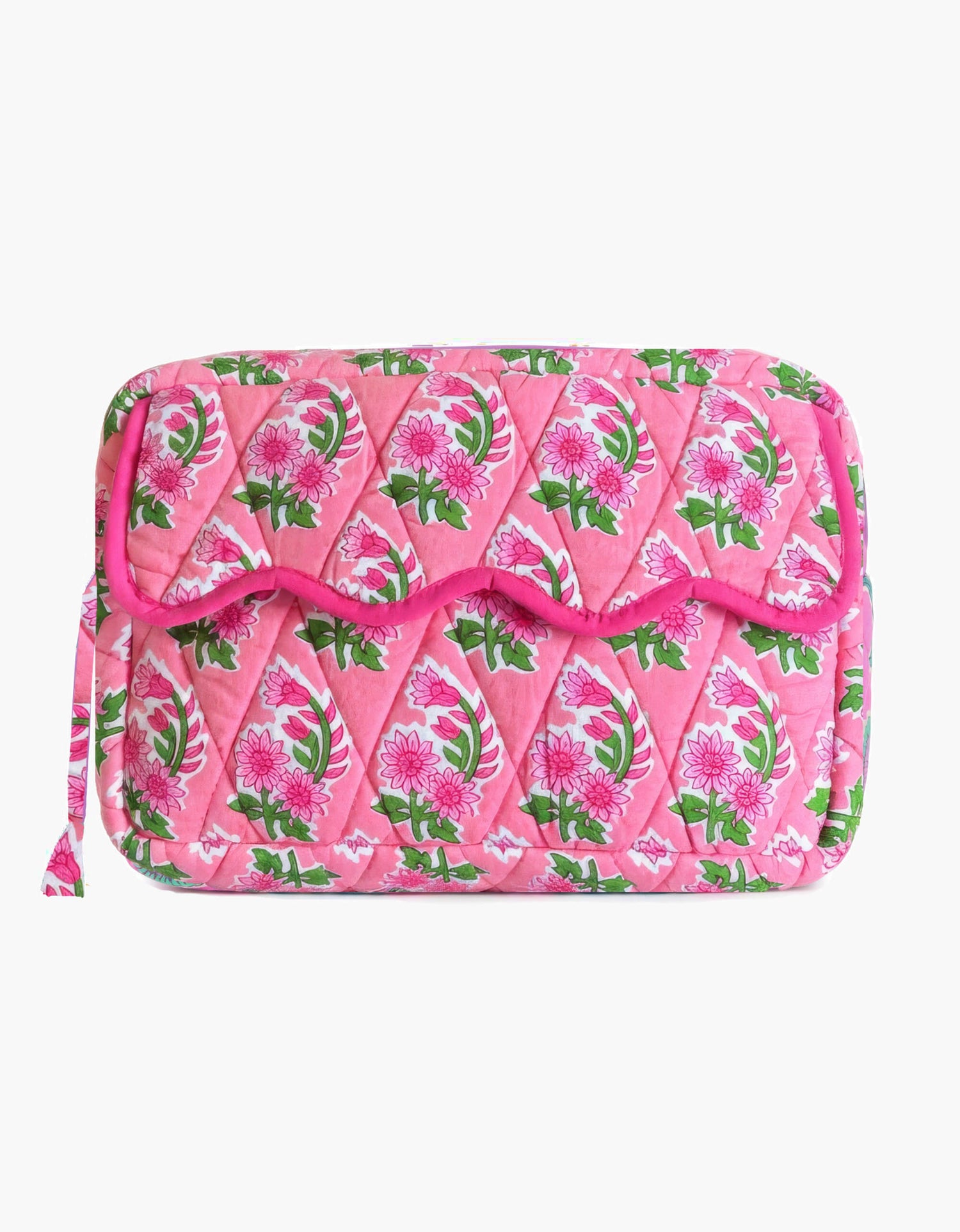 Pink City Prints Bubblegum Zinnia Washbag
