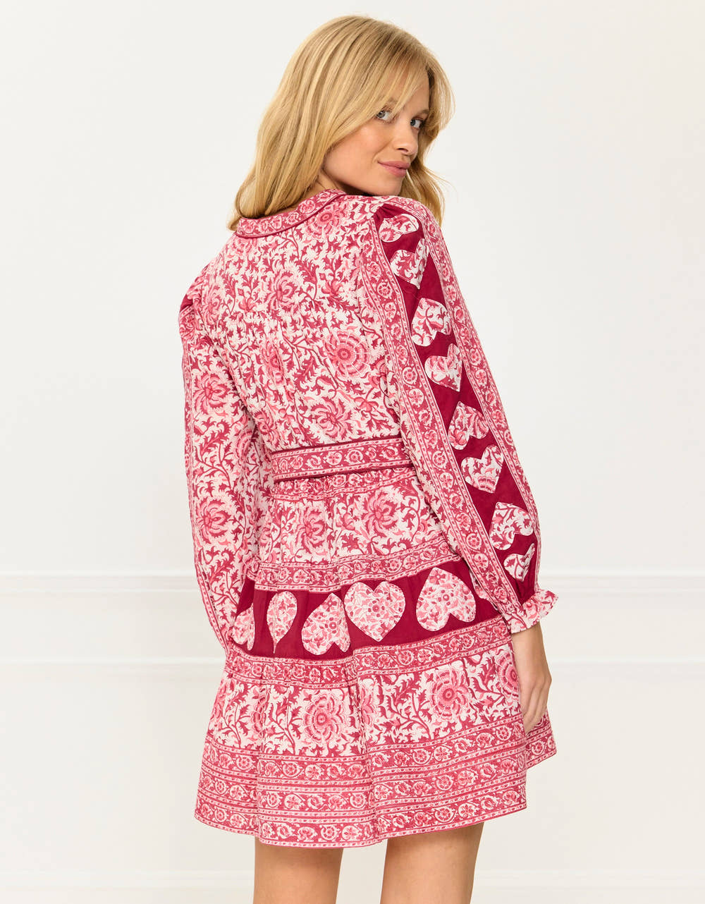 Pink City Prints Burgundy Patchwork Gemma Mini