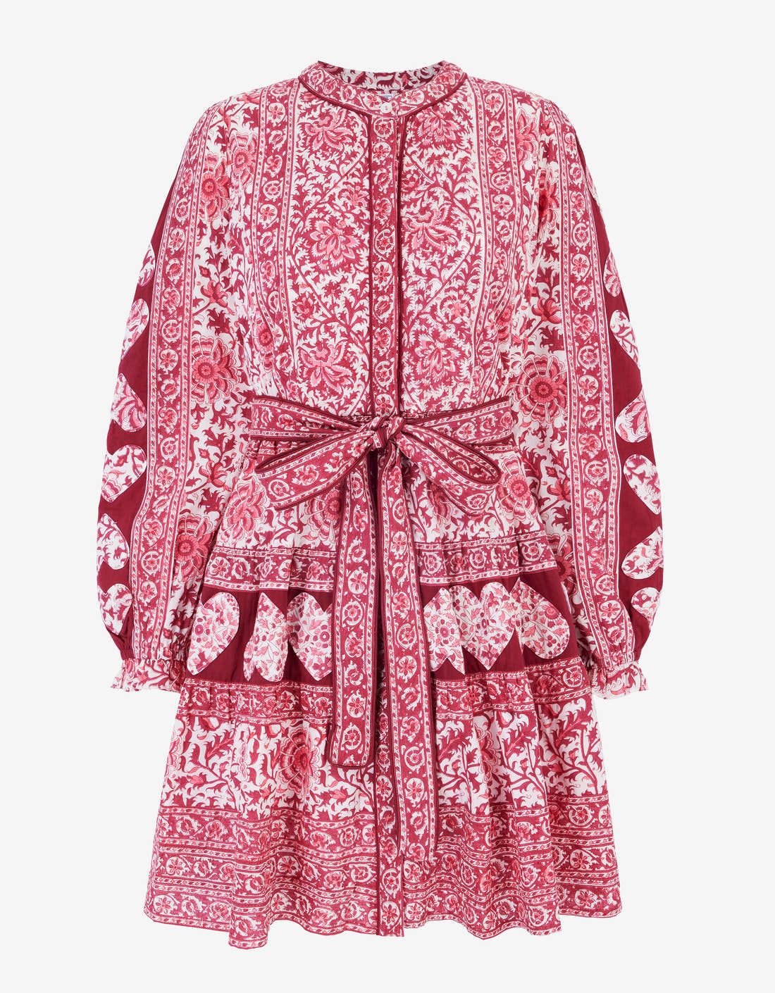 Pink City Prints Burgundy Patchwork Gemma Mini