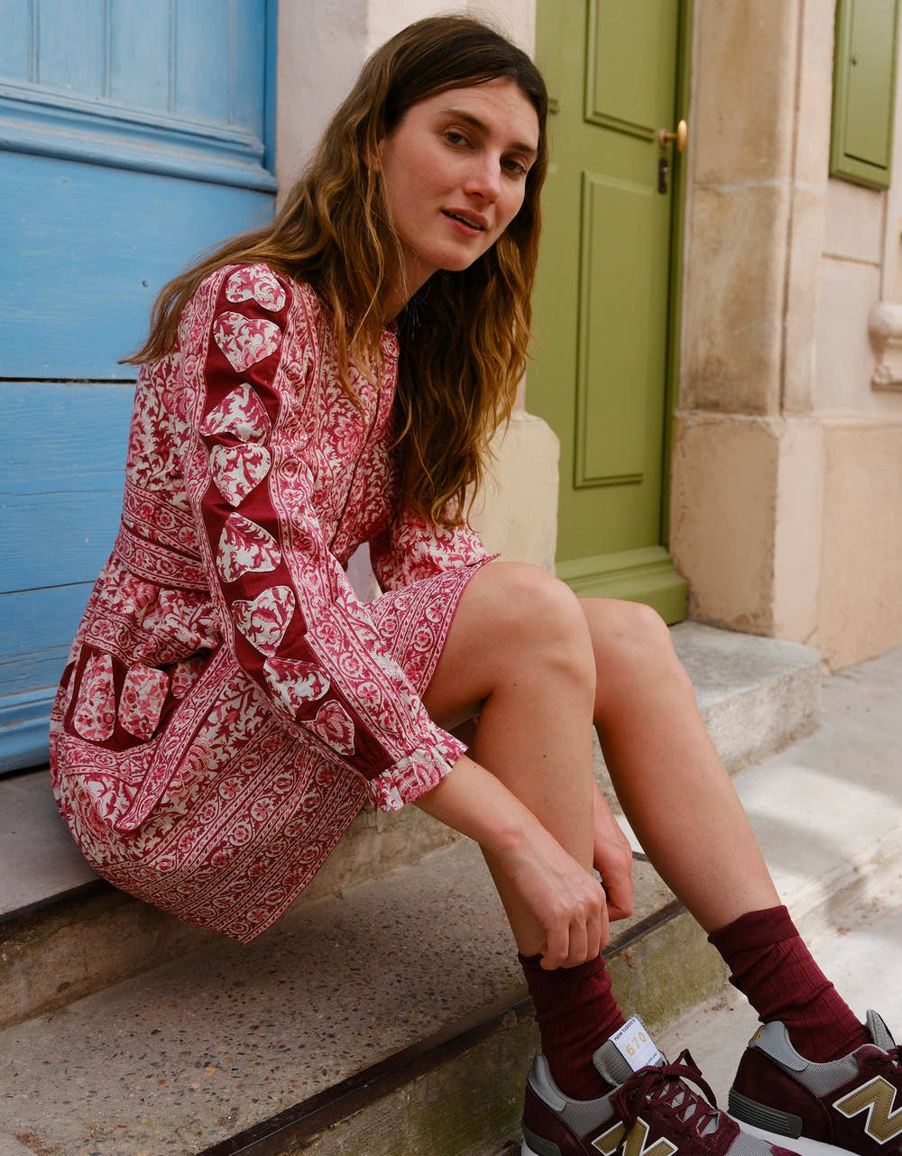 Pink City Prints Burgundy Patchwork Gemma Mini