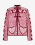 Pink City Prints Burgundy Patchwork Penny Jacket