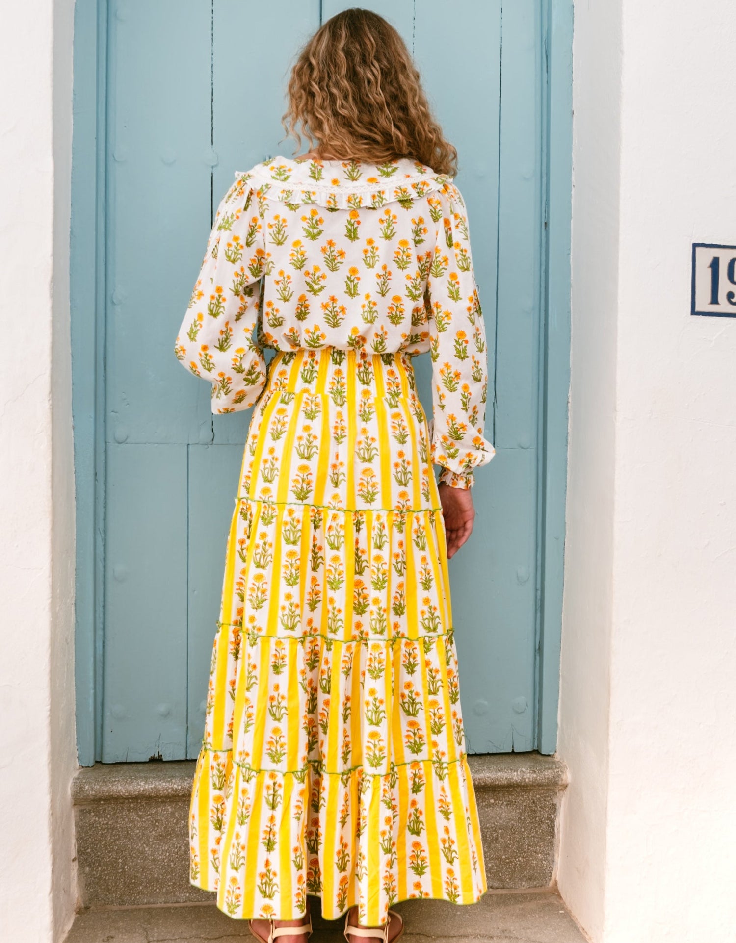 Pink City Prints Buttercup Meadow Flora Blouse