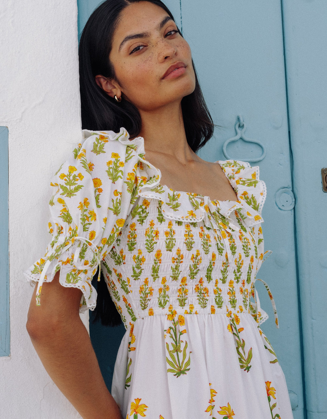 Pink City Prints Buttercup Meadow Meryl Dress