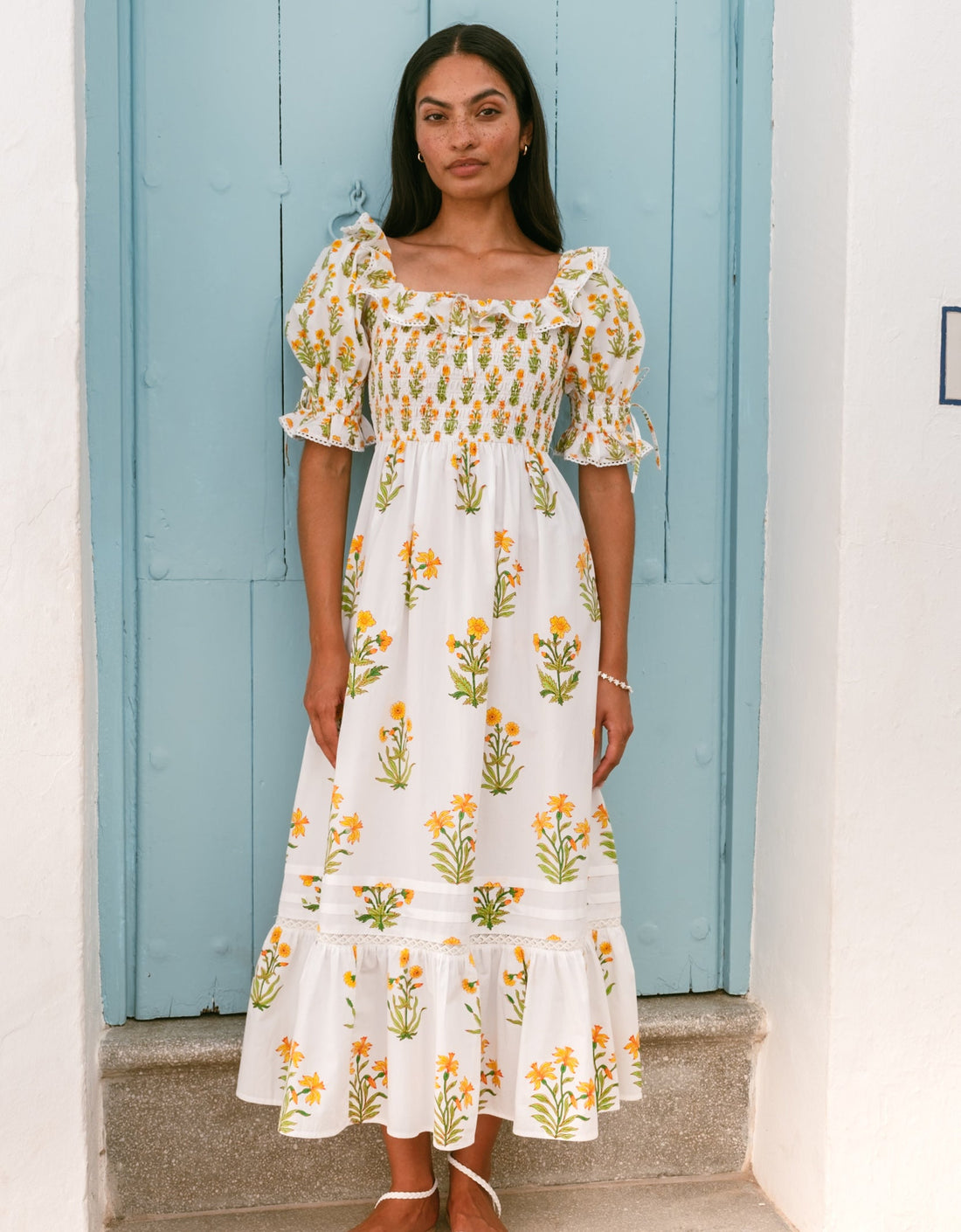 Pink City Prints Buttercup Meadow Meryl Dress