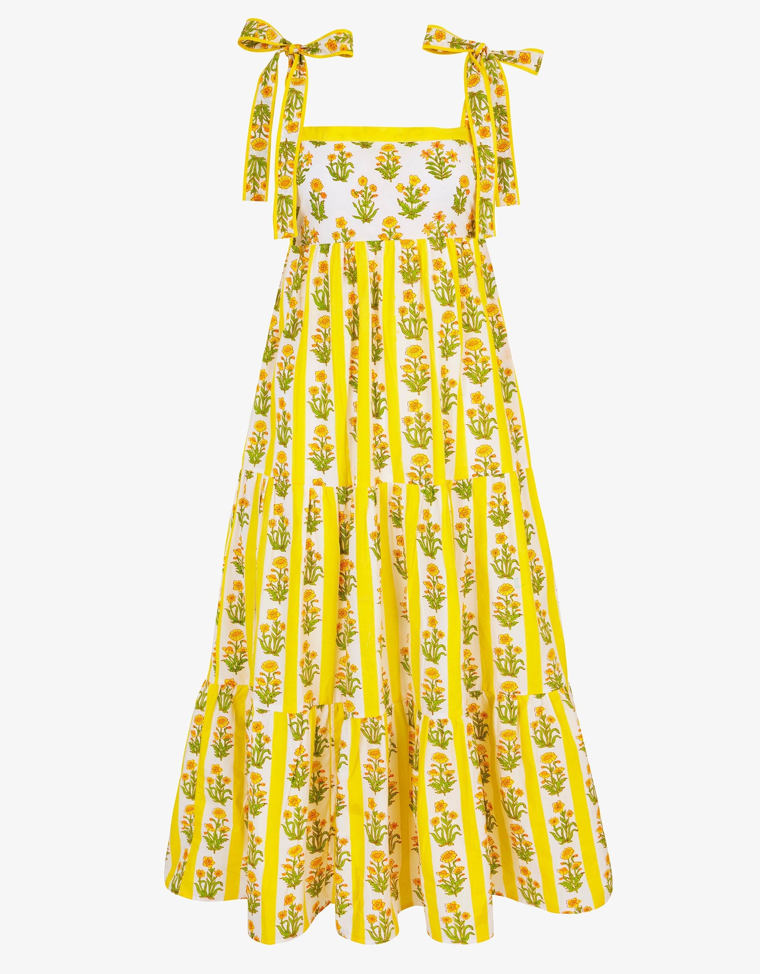 Pink City Prints Buttercup Stripe Athens Dress