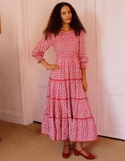 Pink City Prints Candy Buta Abigail Dress