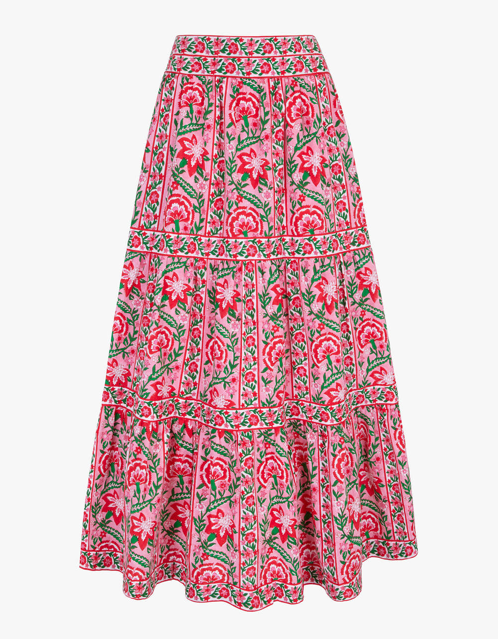 Pink City Prints Candy Cane Border Lucia Skirt