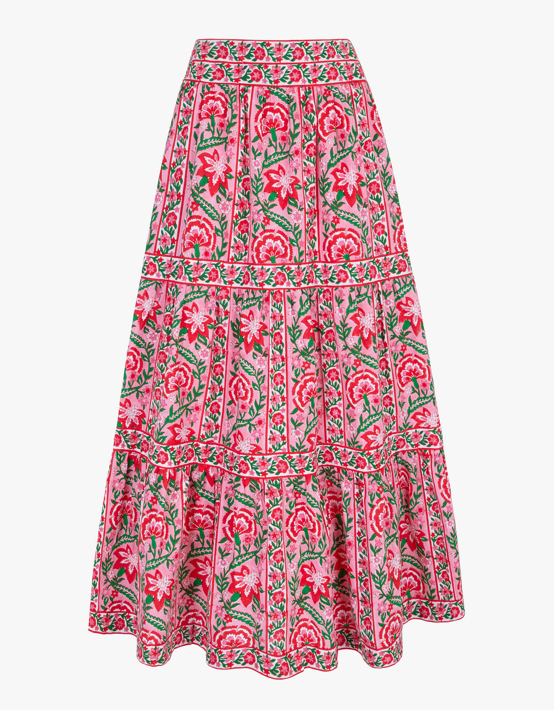 Pink City Prints Candy Cane Border Lucia Skirt
