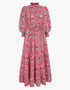 Pink City Prints Candy Cane Border Matilda Dress