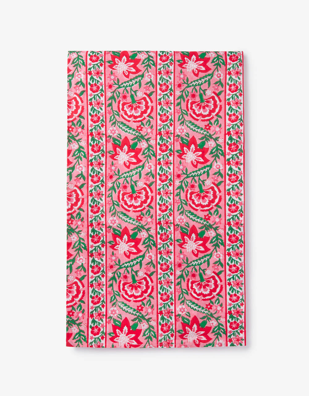 Pink City Prints Candy Cane Border Tablecloth