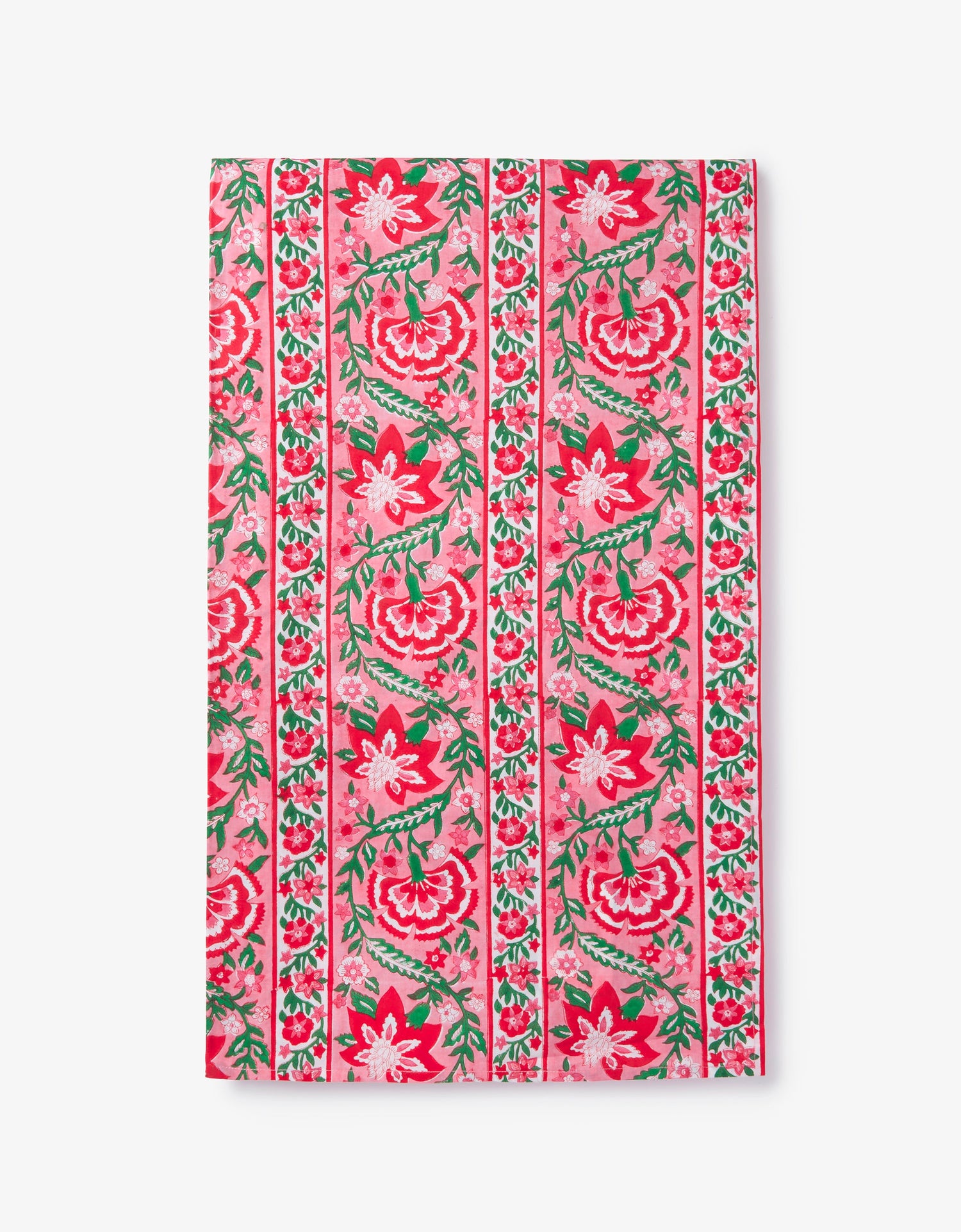 Pink City Prints Candy Cane Border Tablecloth