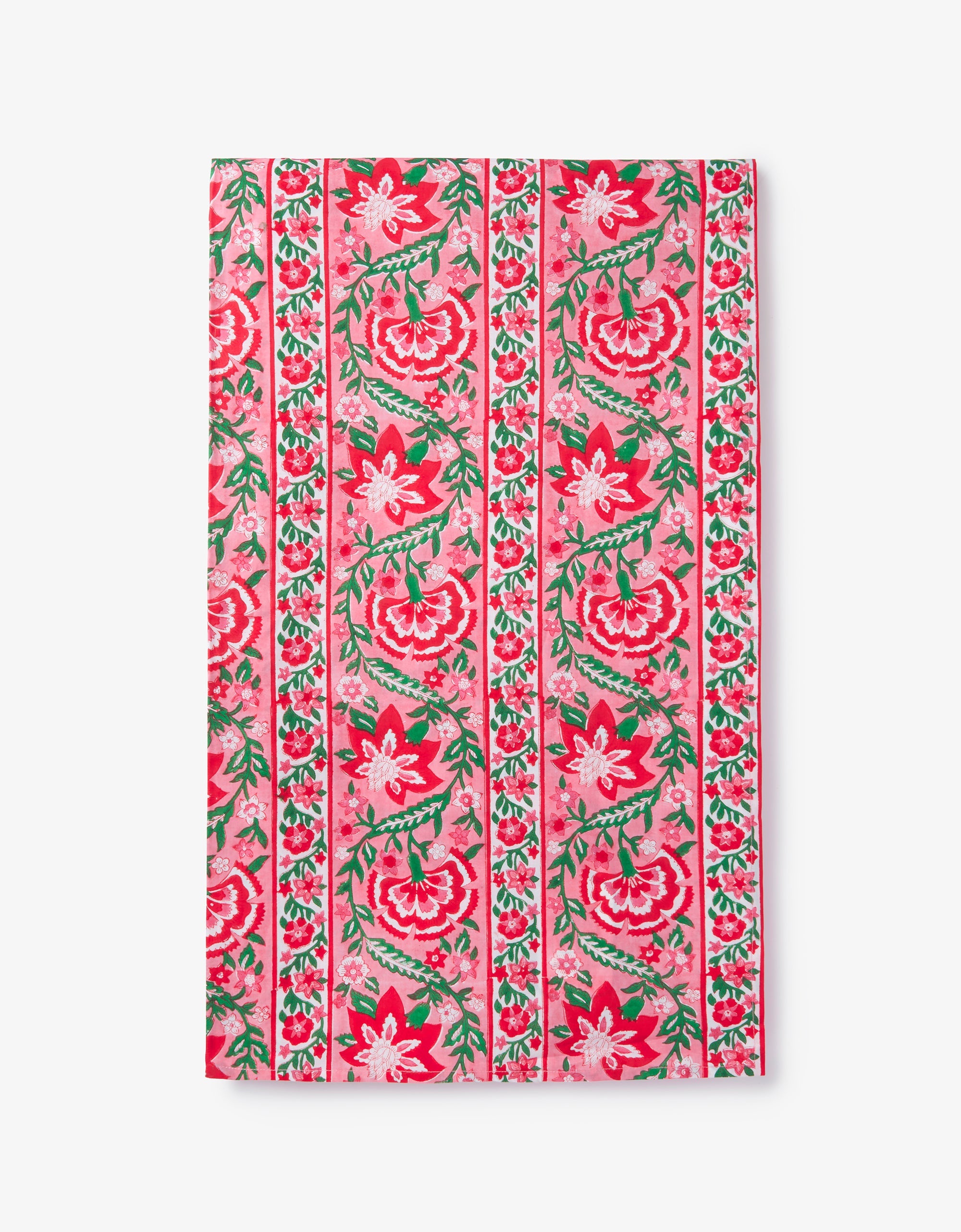 Pink City Prints Candy Cane Border Tablecloth