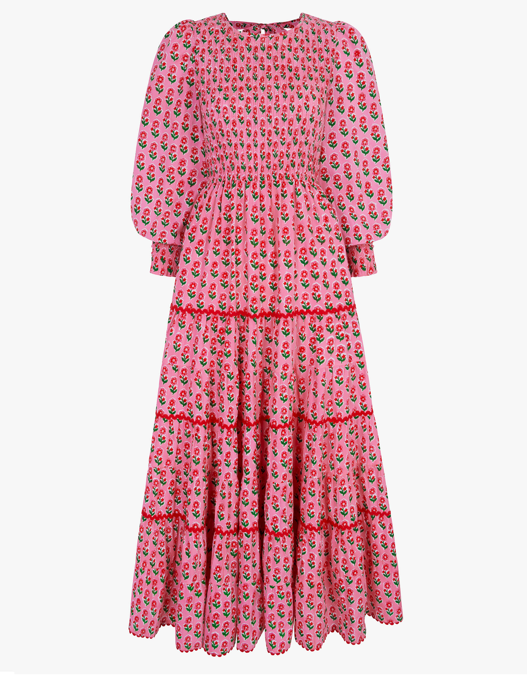 Pink City Prints Candy Cane Buta Abigail Dress