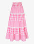 Pink City Prints Candy Floss Gingham Kolkata Skirt