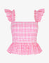 Pink City Prints Candy Floss Gingham Kolkata Top